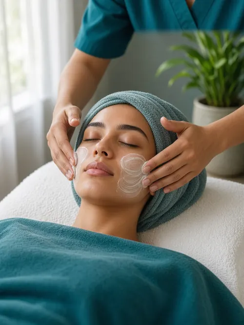 Facial treatment at Silver Sea Day Spa